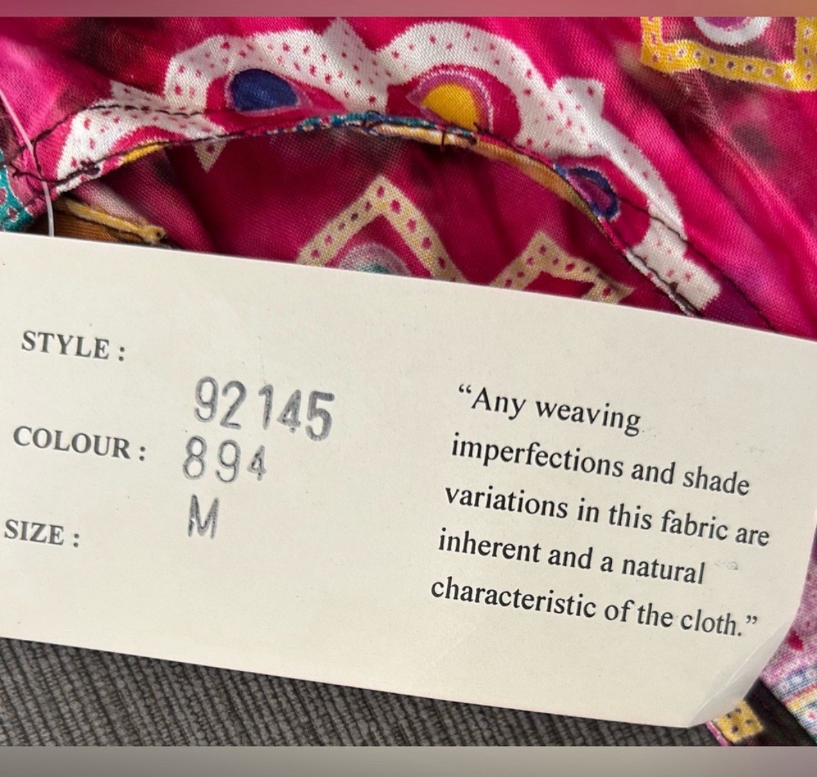 NWT SITA Vintage Tie Dye Sleeveless Dress Medium Oversized Button Front