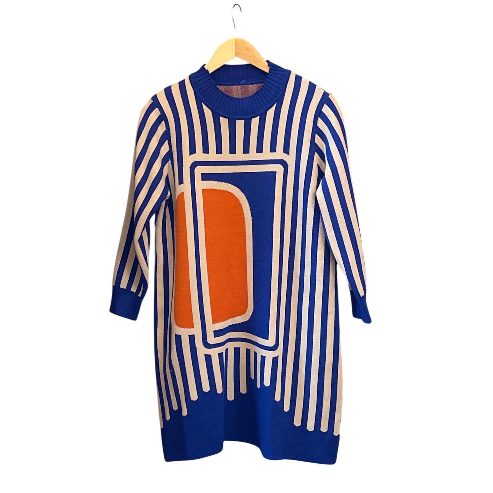 Retro Mod Bold Sweater Geometric Bauhaus Mid Century Modern Groovy