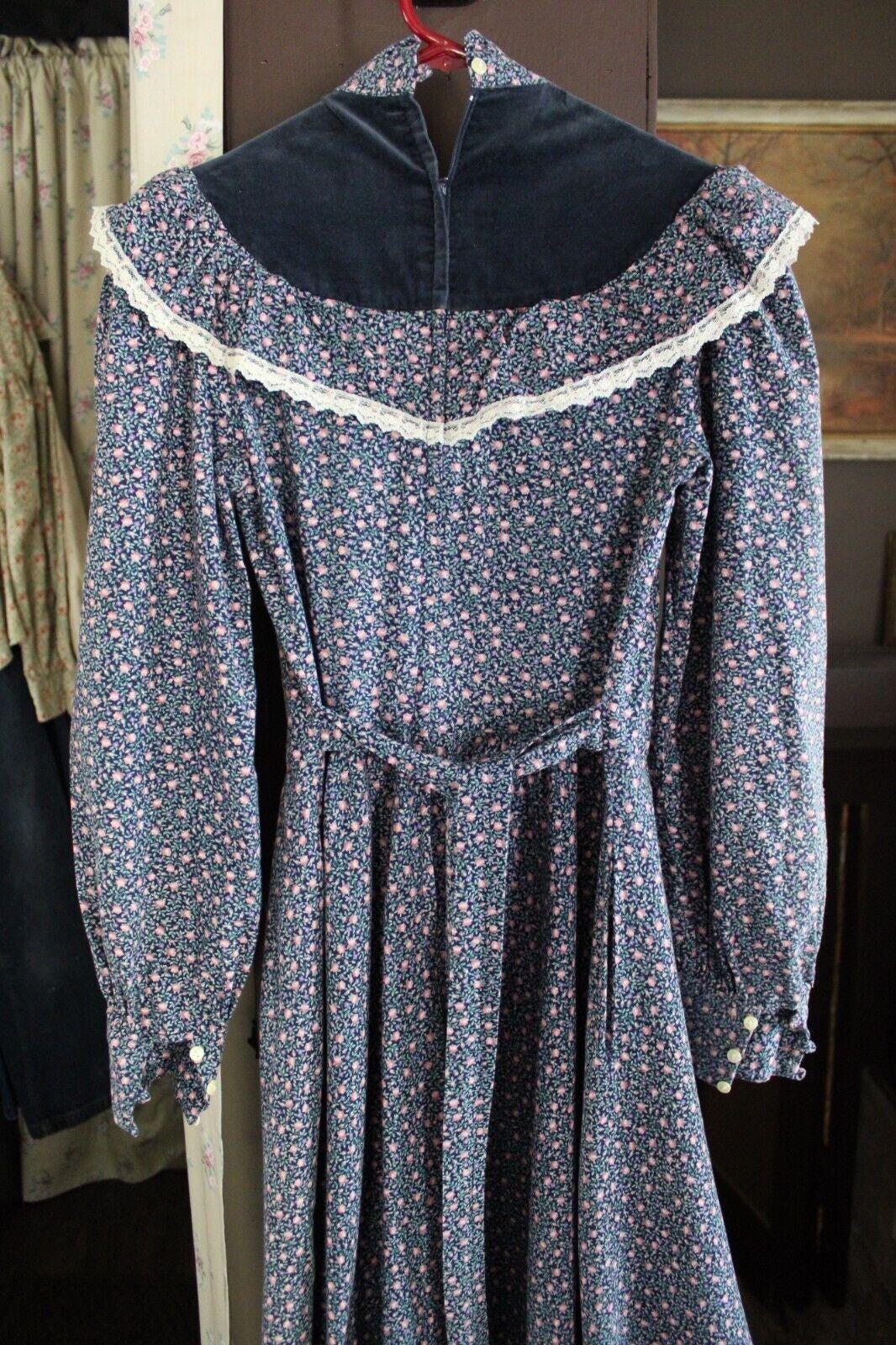 Beautiful Gunne Sax Vtg Clothing Lot 2 Dresses, Peplum Boho Floral, Prairie Midi