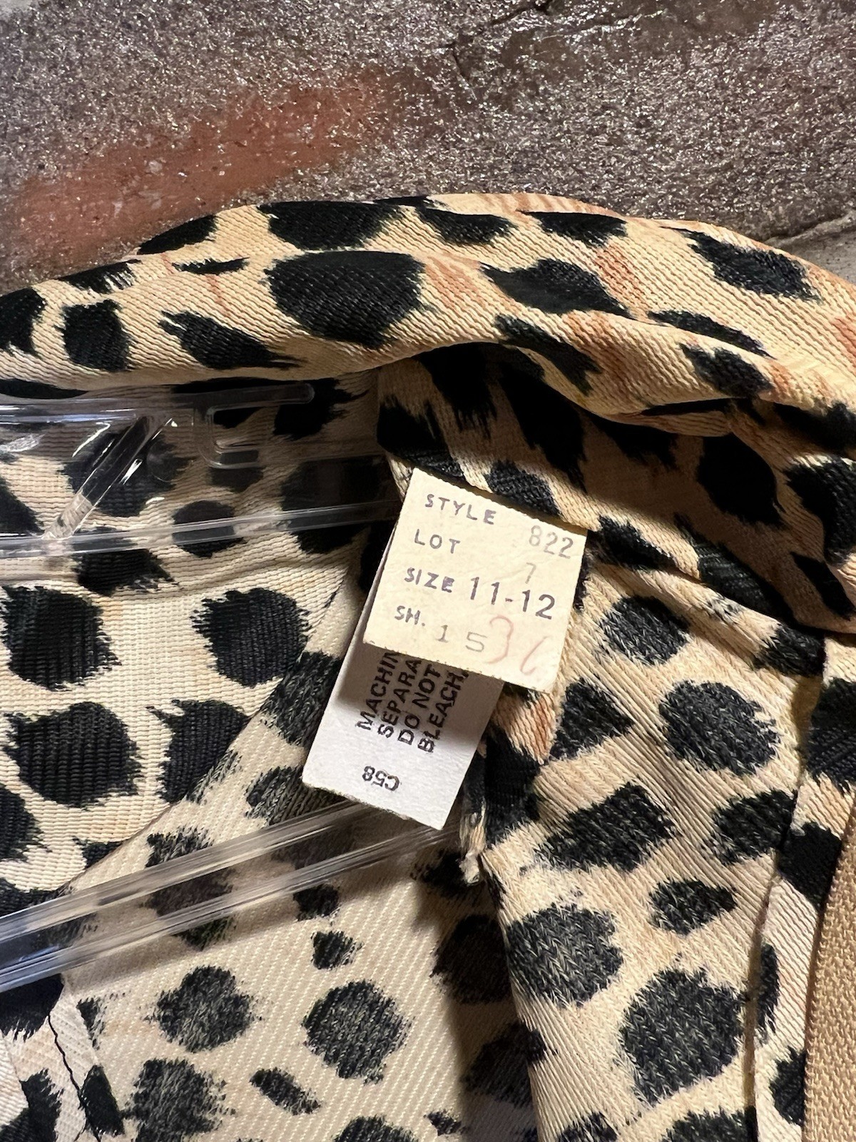 Vintage Women’s Leopard Print Dress Size 11/12