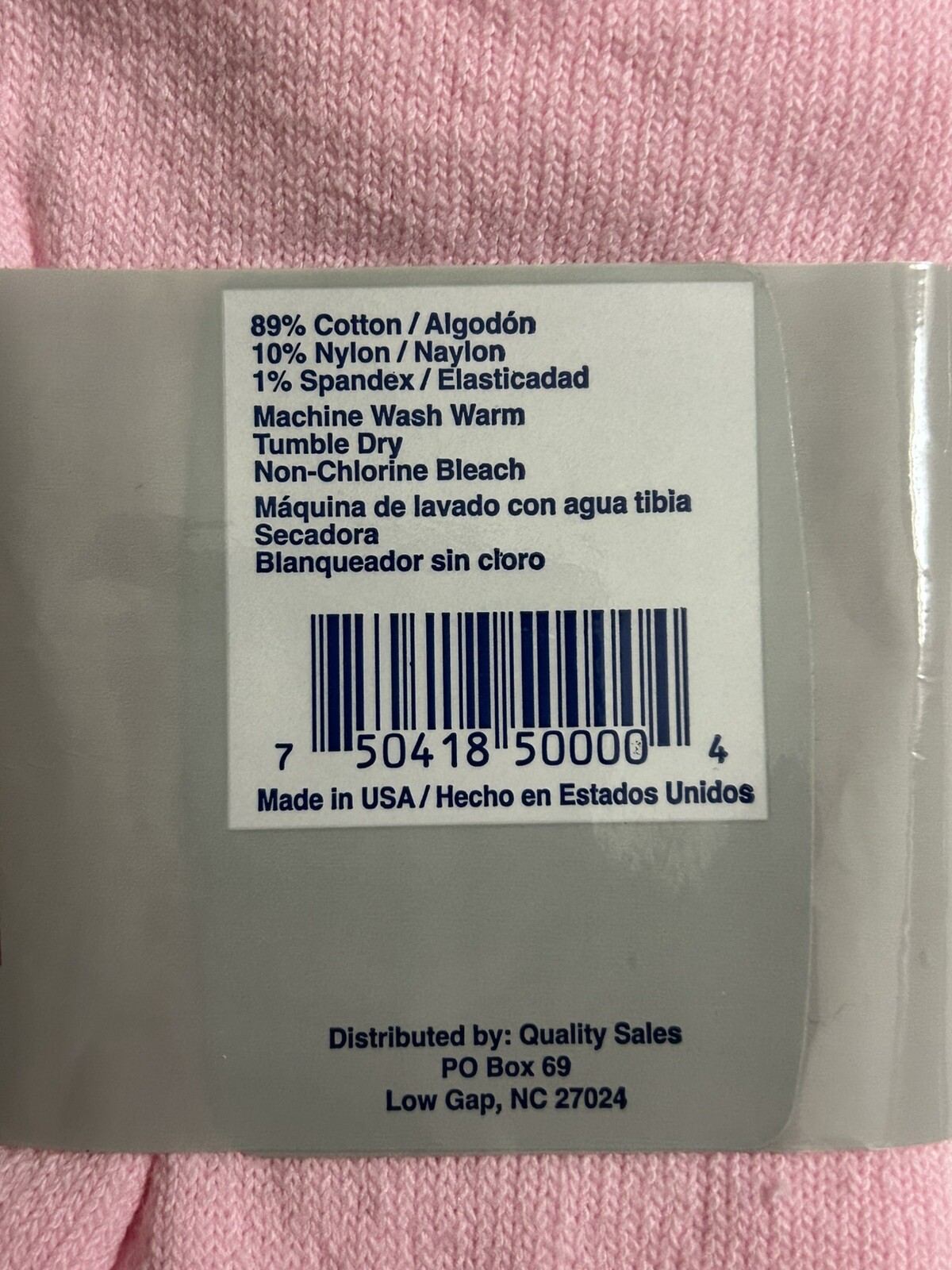 VTG NOS Foot Care Diabetic & Circulatory Pink 2 Pair Socks Size 9-11 USA Made
