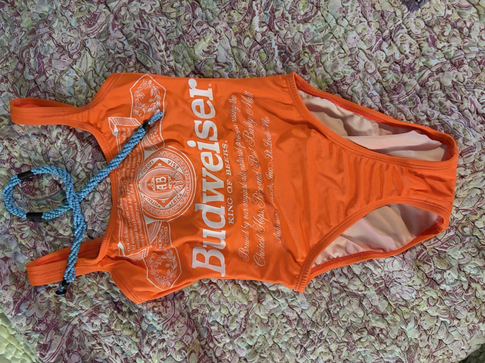 Y2K vintage budweiser swimsuit