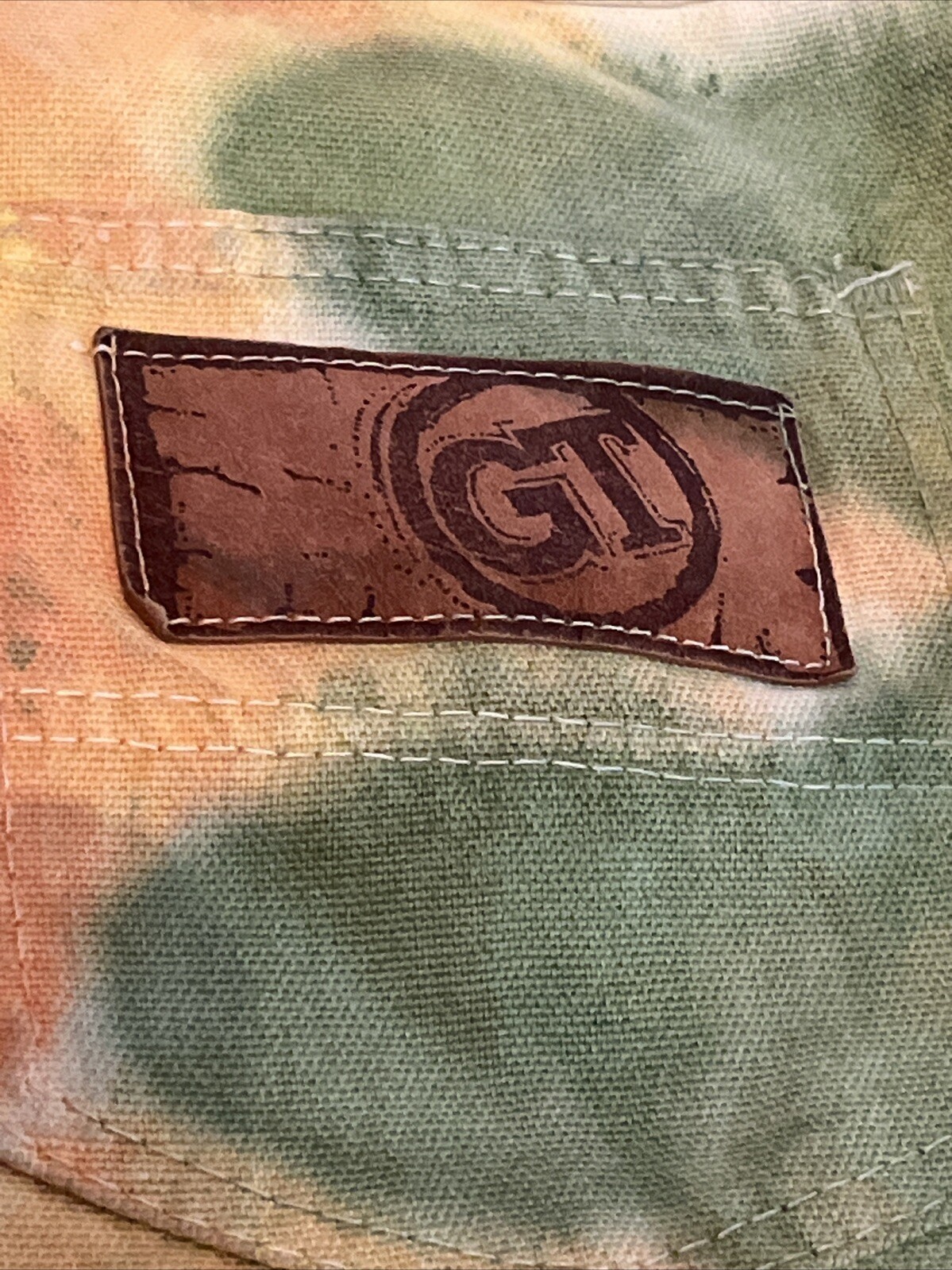 Vintage 1970s Girltown Wide Bottom Women’s Tie-Dye Thin Denim Jeans 28×26 Rare!