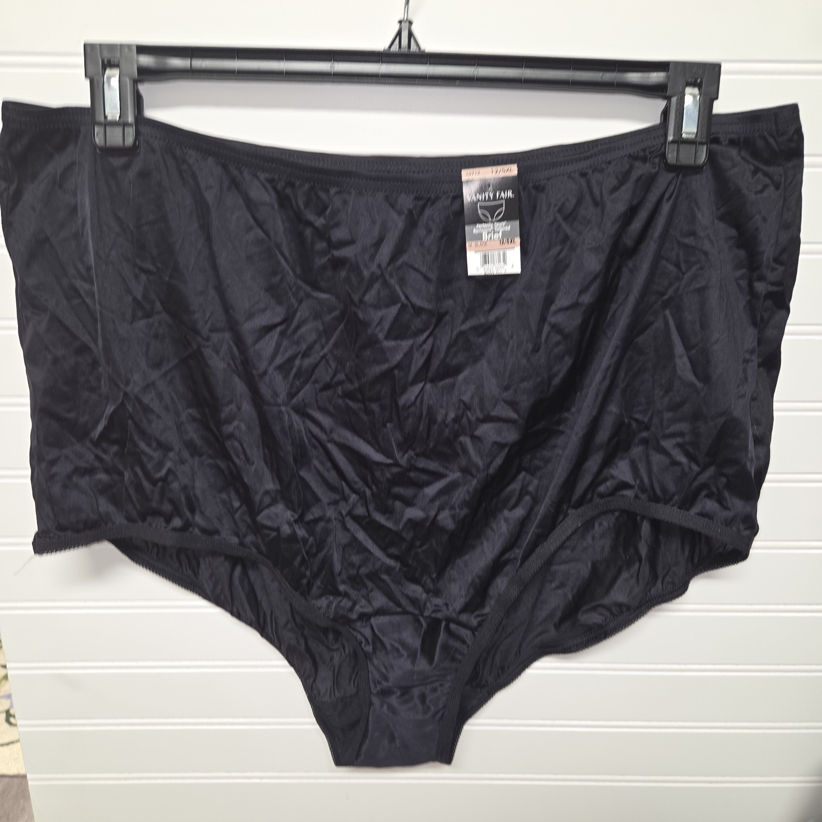 Vintage NWT Vanity Fair Perfectly Yours Black Panties.LOT OF 6 PAIRS.Size 12/5XL