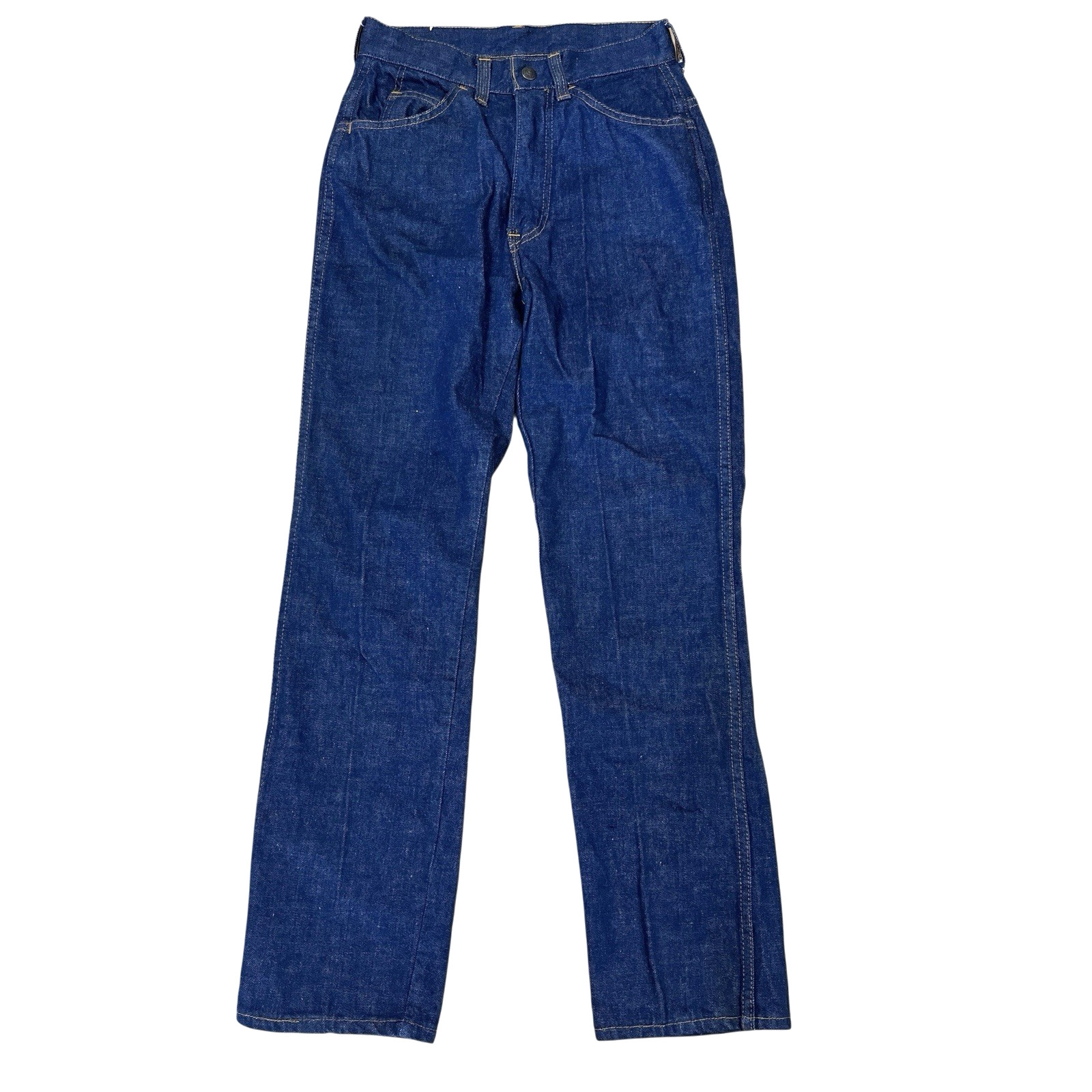 Vintage Levis For Gals 60s 70s Big E Jeans 24×28 Blue Denim High Rise Straight