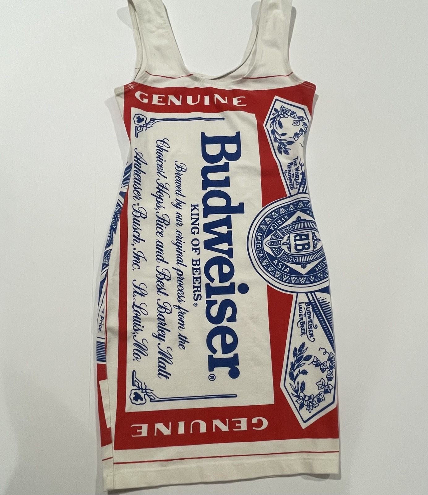 Vintage Carabella Budweiser dress medium 1980’s Promo Rare