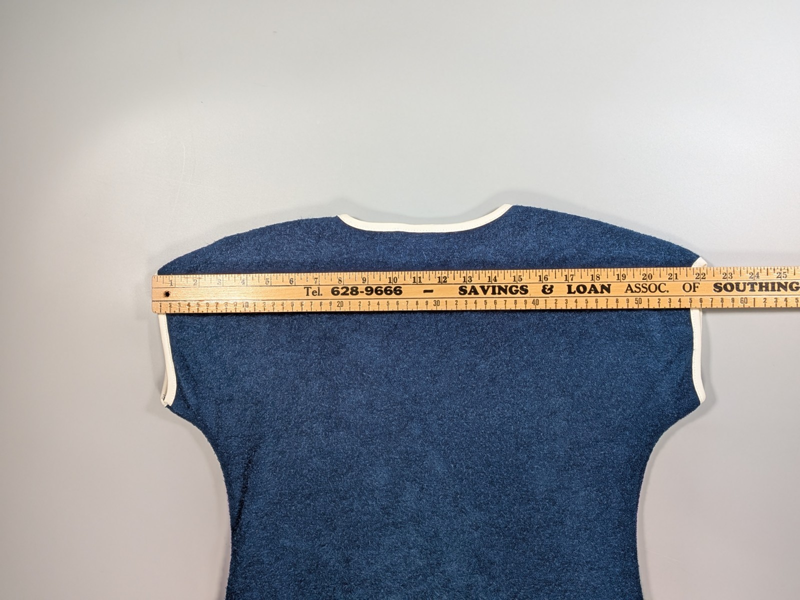 Vintage Catalina Swimsuit Cover-Up S Blue Terrycloth Swim Beach Surfer 70s USA