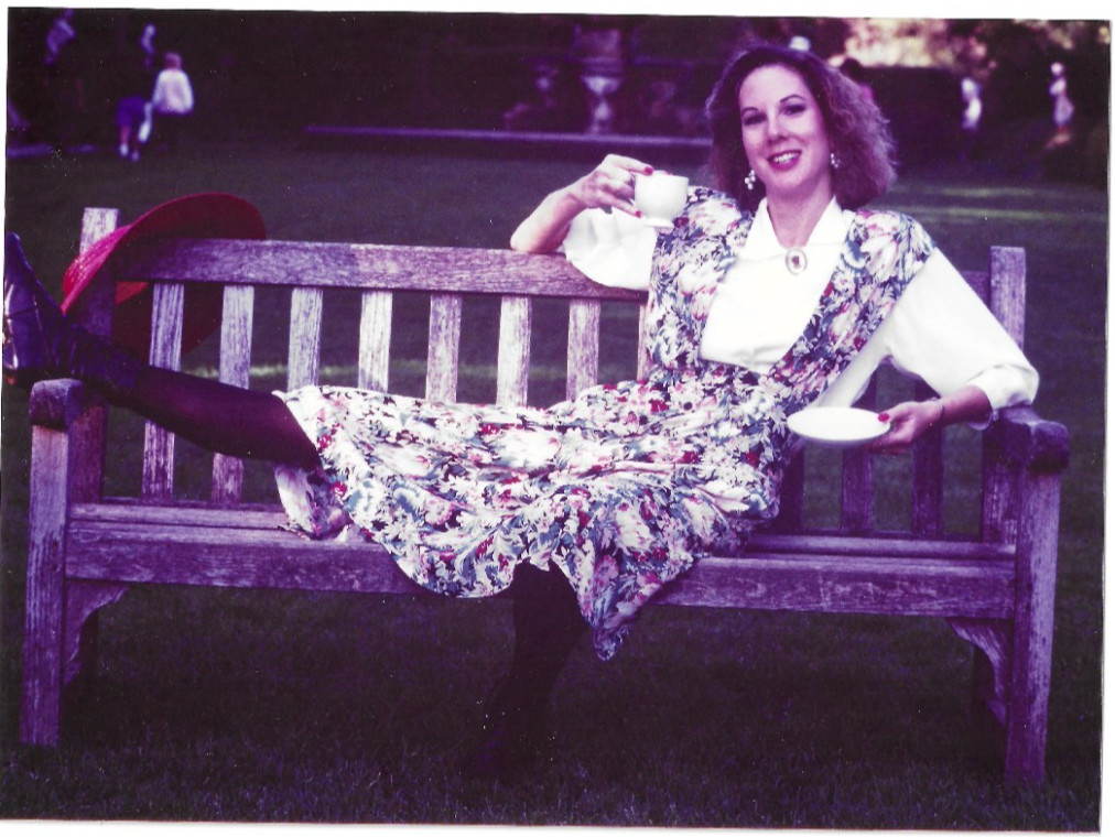 Vintage Carol Anderson Floral Pinafore Midi Dress Size 9/10 Cottagecore Romantic
