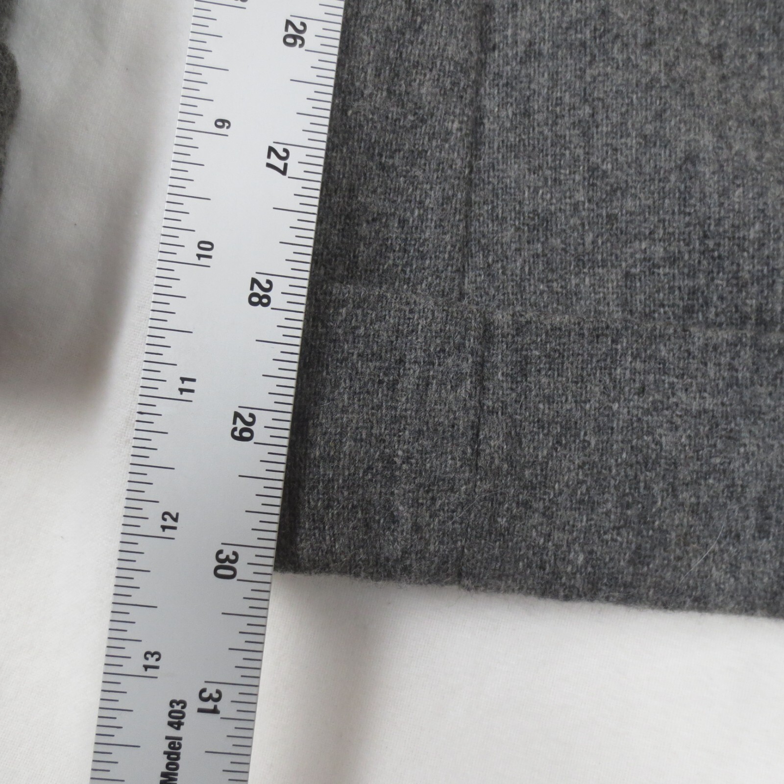 Vintage 70s Levis Pants 28×30 Gray Wool Blend High Waist Wide Leg Flared Cuffed