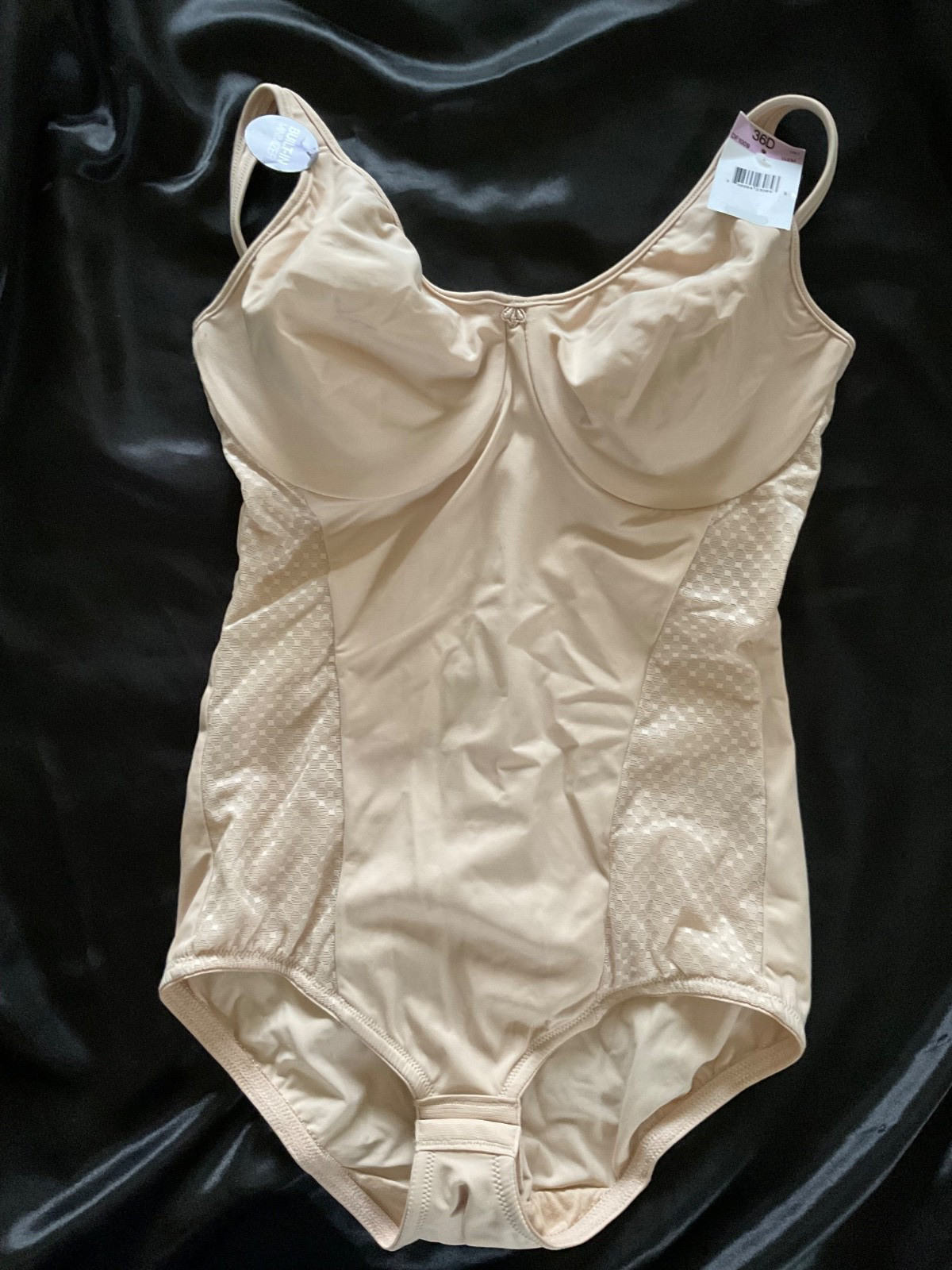 BALI All in One Girdle ShapeWear Stretch Bodysuit Size 36D NWT