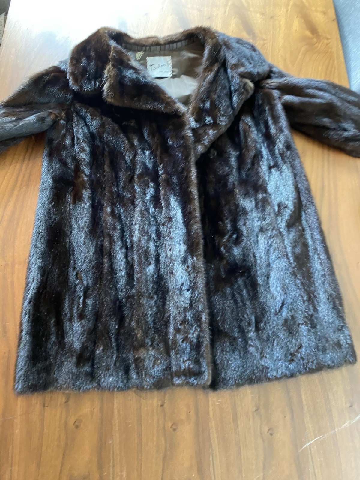 VTG TARLOWS SAN JOSE GENUINE BROWN MINK FUR Jacket