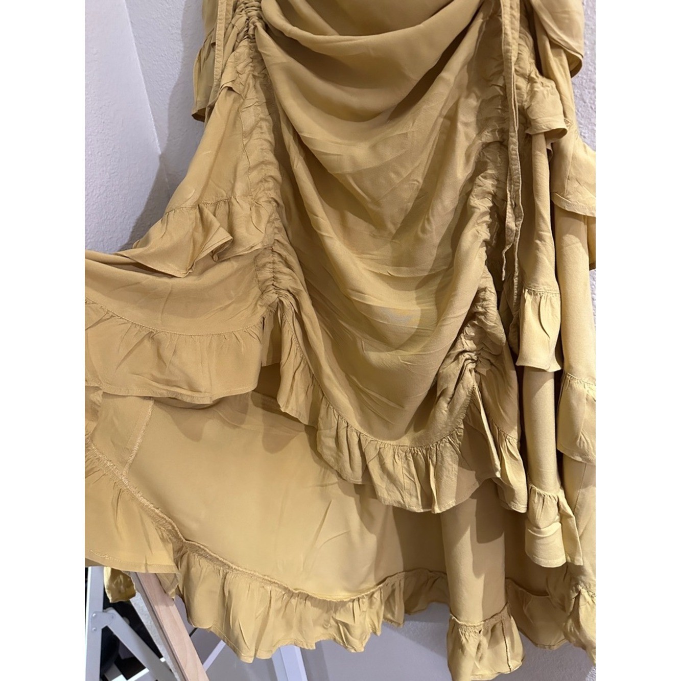 The Pirate Dressing Women’s L Skirt Yellow Steampunk Boho Victorian festival