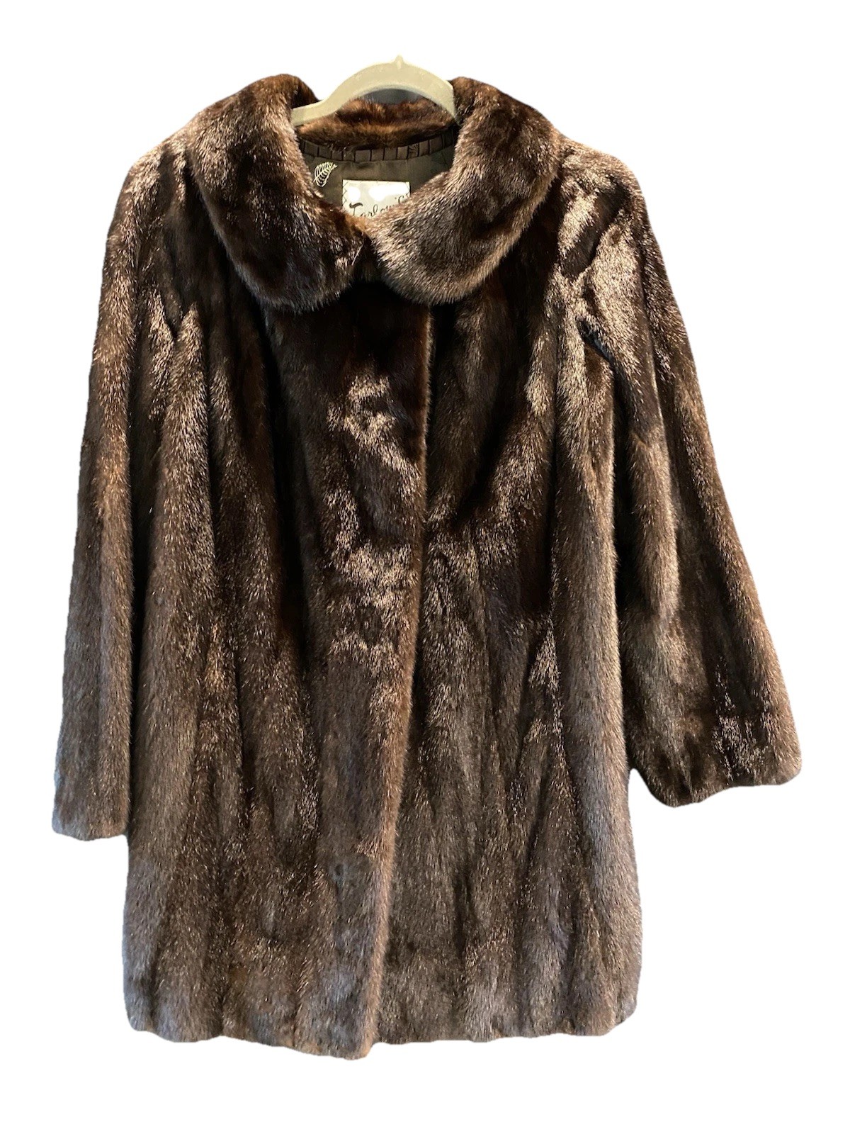 VTG TARLOWS SAN JOSE GENUINE BROWN MINK FUR Jacket