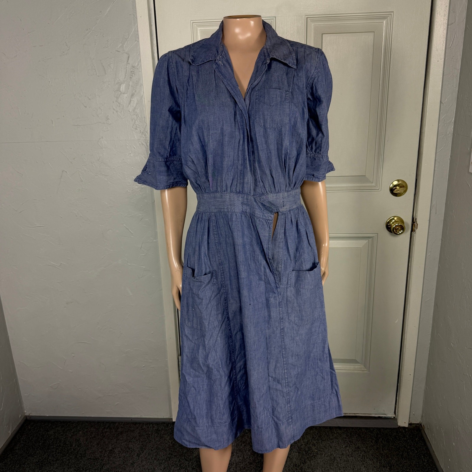 Vintage 50s 50s Aldrich & Aldrich Women’s Dress Nures Uniform Chicago Cotton V17