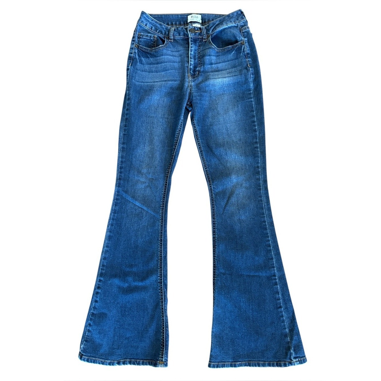 Vintage Mudd Dark Wash Flare Blue Jeans Size 9 (Junior)
