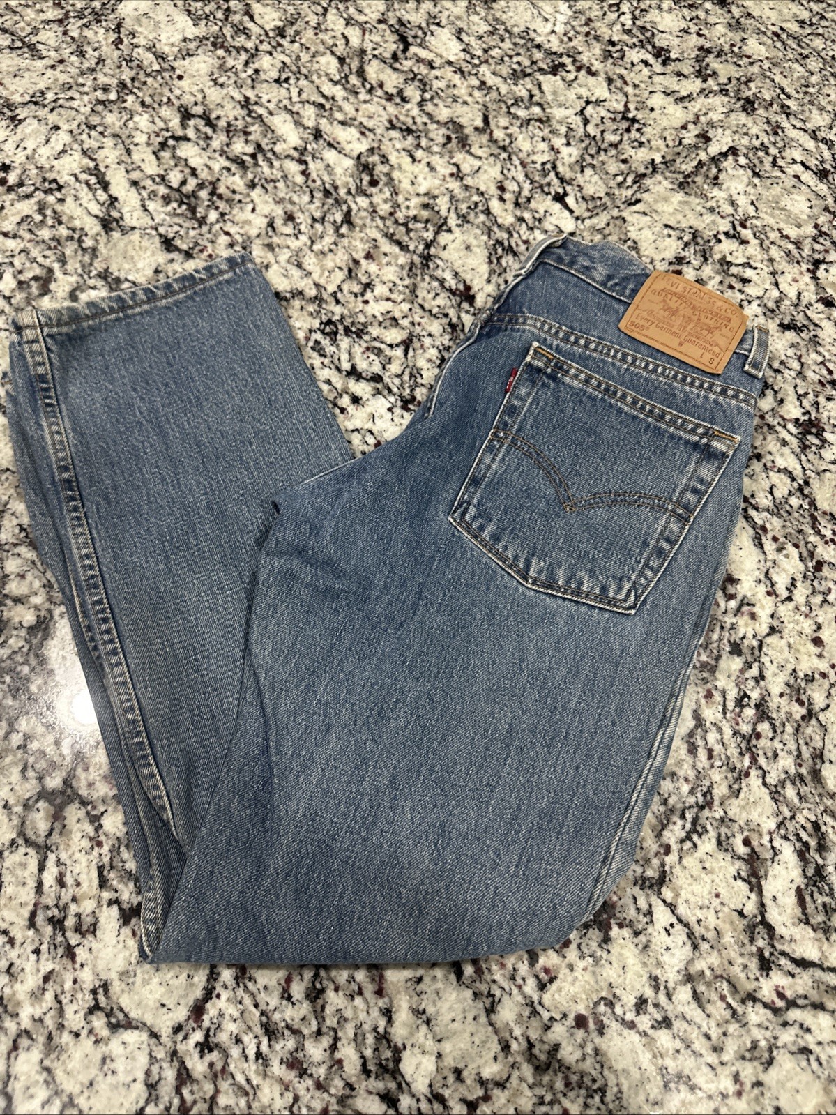 VINTAGE LEVIS 505 SLIM FIT STRAIGHT LEG 100% COTTON DENIM BLUE JEANS 11 S