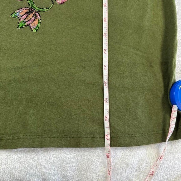 Ed Hardy green skull graphic top y2k vintage mcbling grunge skater