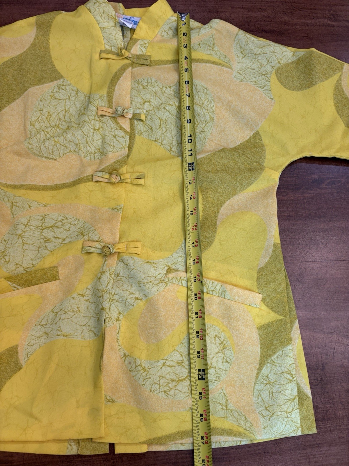 NWOT Vtg ANDRADE Honolulu POLYNESIAN CASUALS Hawaii Pajama Set 14 Yellow 60s