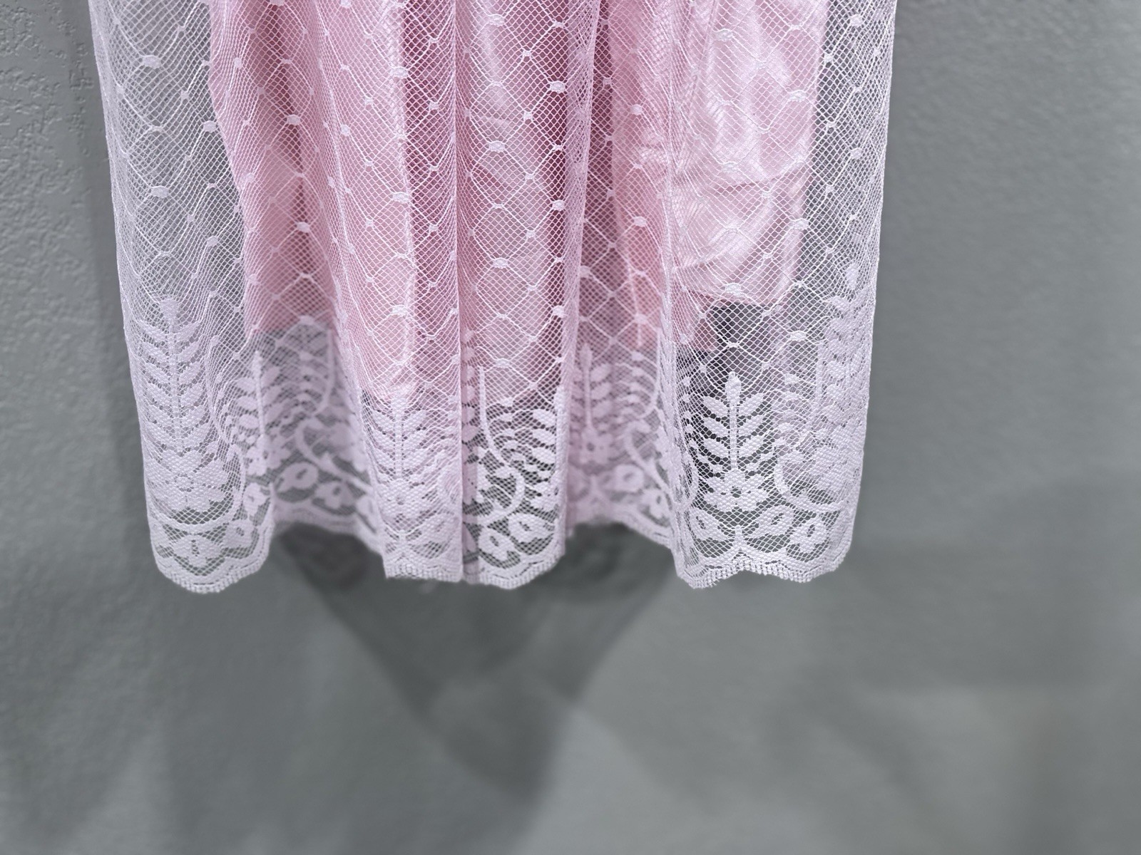 Vintage Pink JCPenney Lace Dress Size 5/6