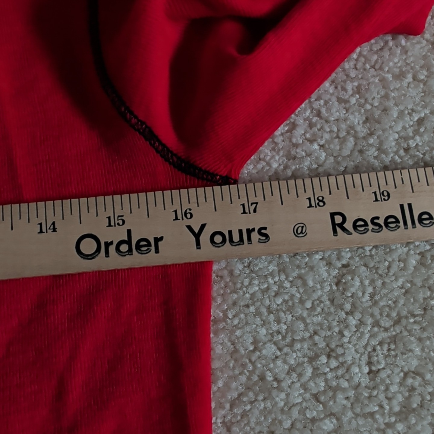 Vintage 70s Sweater Shirt Dagger Collar Red Acrylic Soft Pullover Womens 34 *