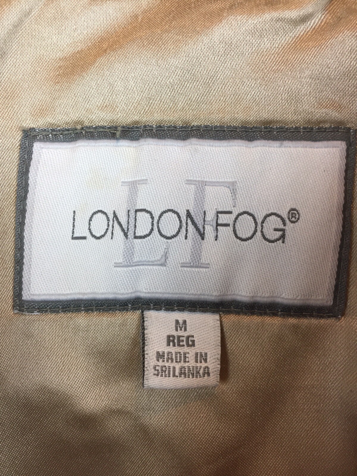 London Fog Trench Coat Womens Medium Beige Zip Out Lining Hood Classic Old Money