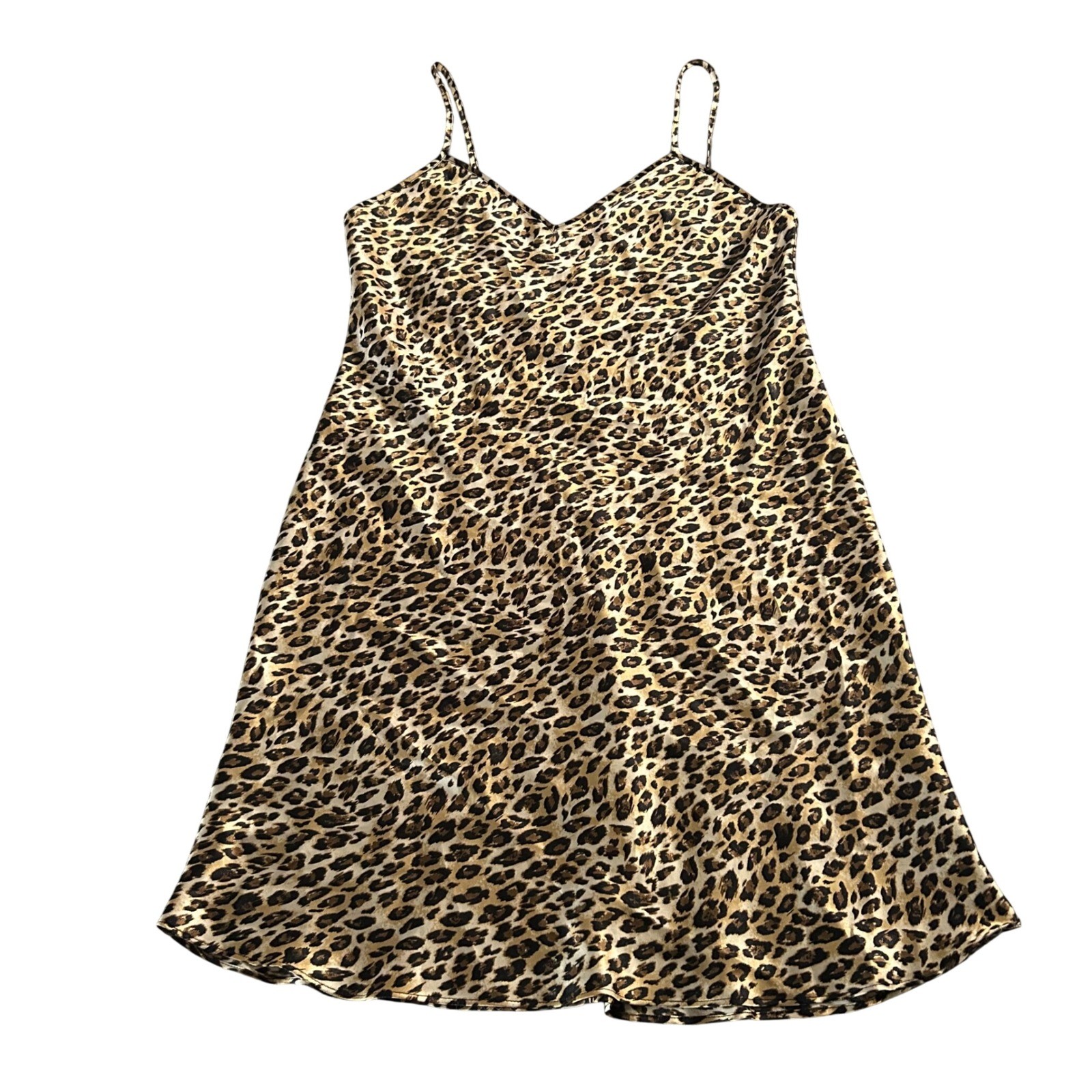 Vintage Gilligan O’Malley Pajama Slip Womens Size Medium Leopard Pajamas Pjs