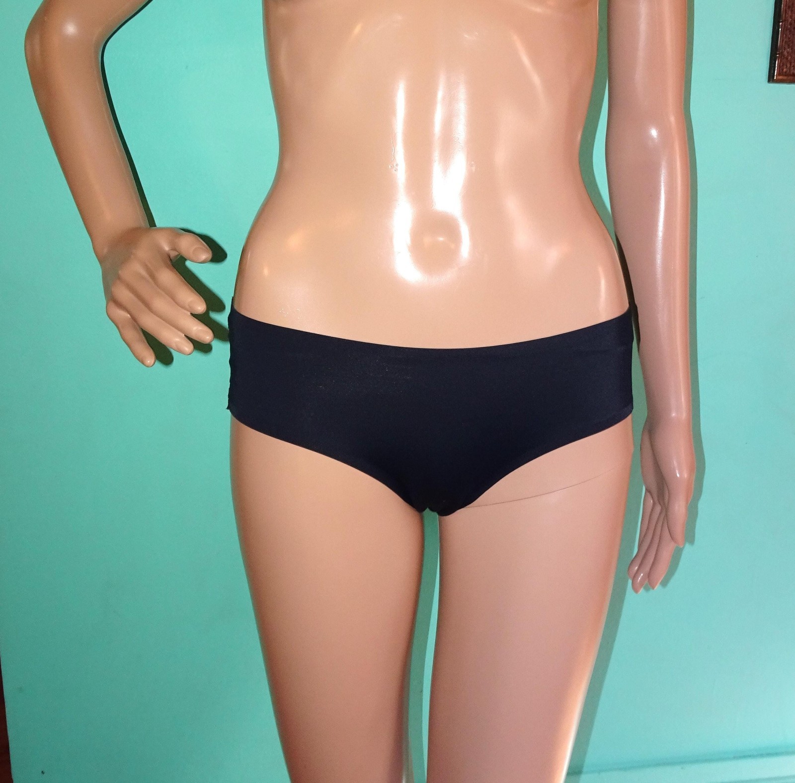 Marilyn Monroe Black Hipster Panties with Sheer Lace Butt size S risque