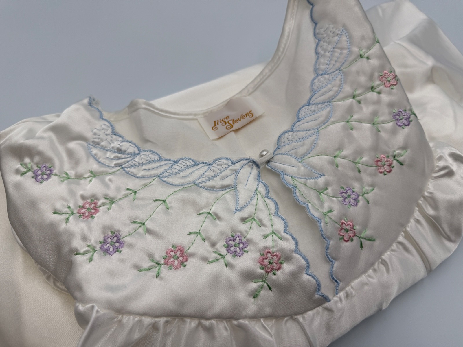 Vintage 70s/80s “Cuddle Touch”Maxi Nightgown by Ilise Stevens M Super Soft NOS