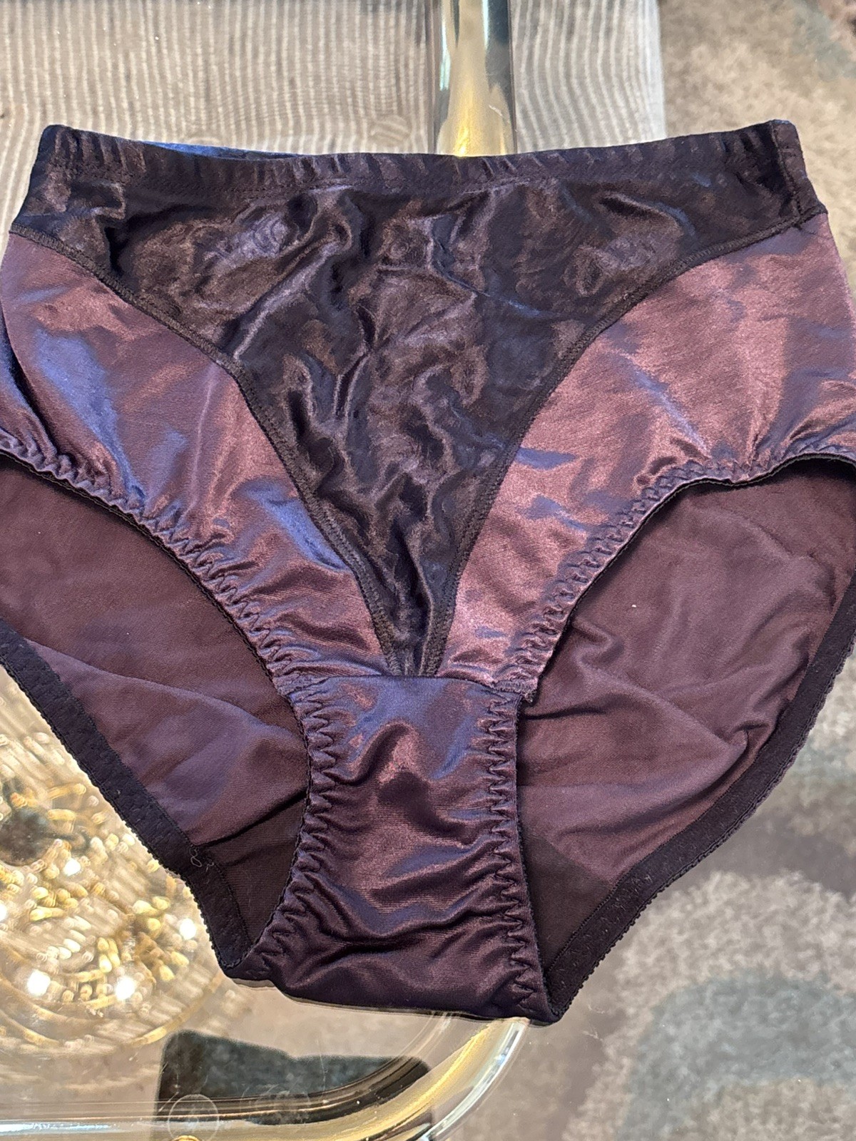 VTG Vanity Fair Shaping System Black Nylon Spandex Panties Girdle Size Small