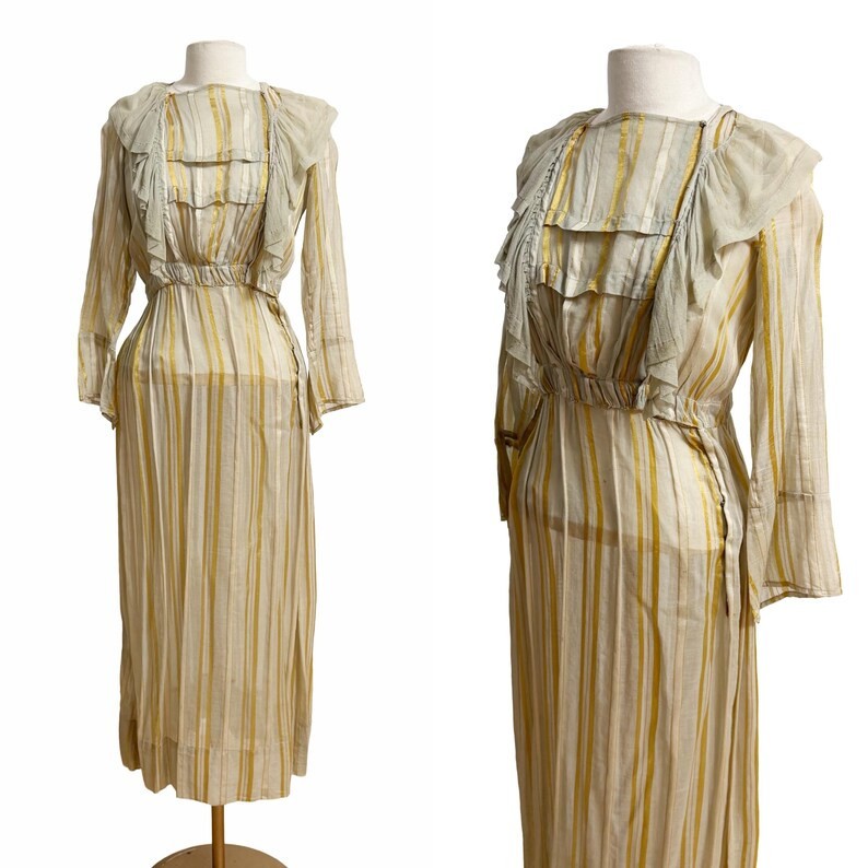 Authentic Edwardian Dress / Tea Dress / Antique Dress / Size Small