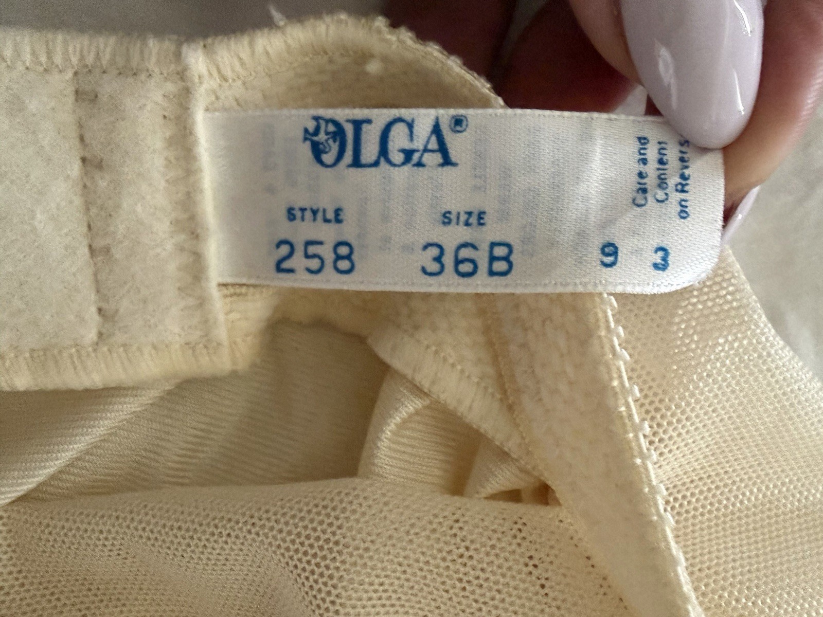 Vintage Olga Babydoll Full Slip Lace Chemise Lingerie Size 36B 1960’s Boudoir