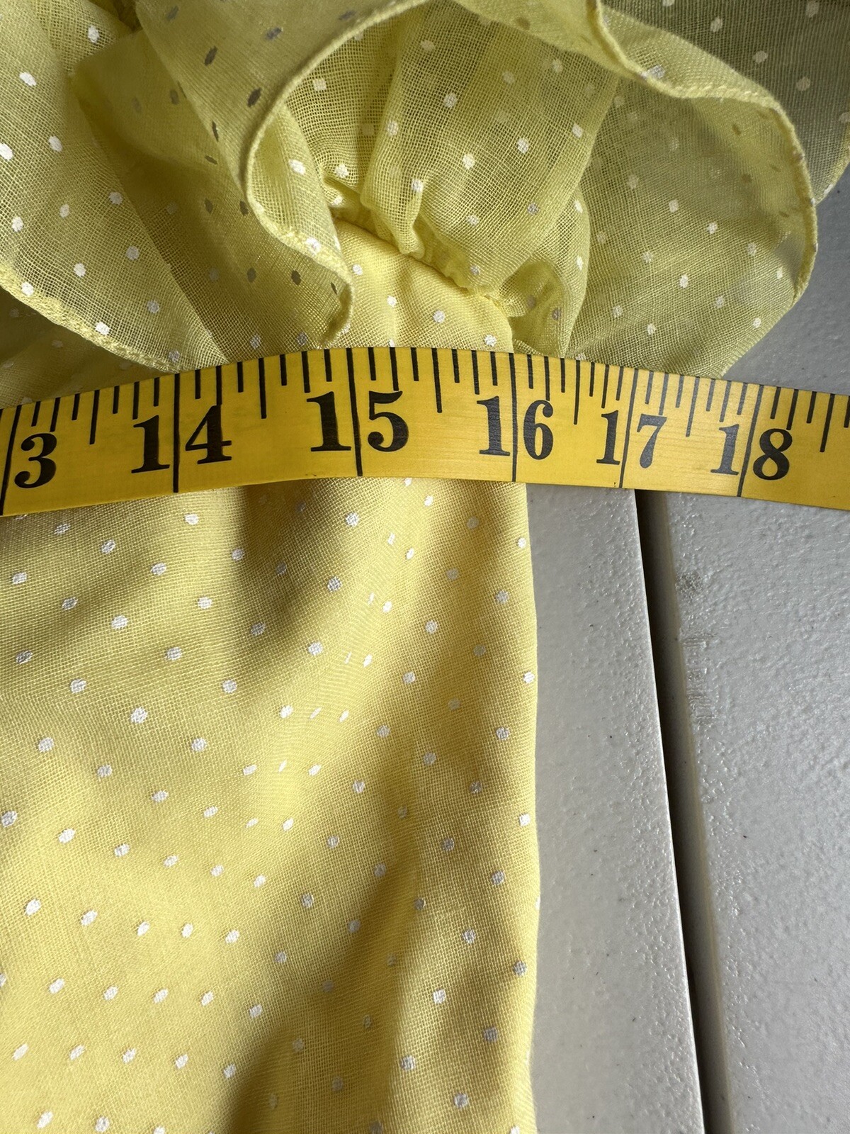 Vintage Lilli Diamond VTG Yellow White Polka Dot Halter Sleeveless Maxi Dress