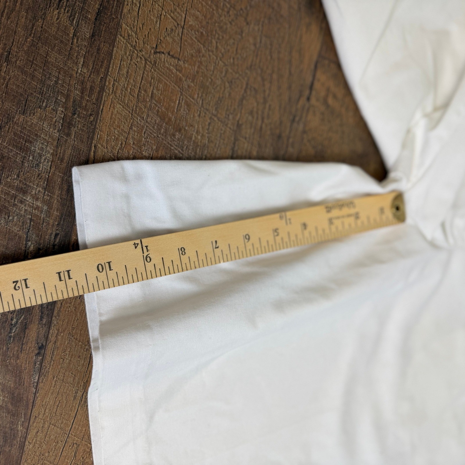 Vintage ILGWU Union Made White Cotton Culottes Wide Leg Shorts Skirt Small