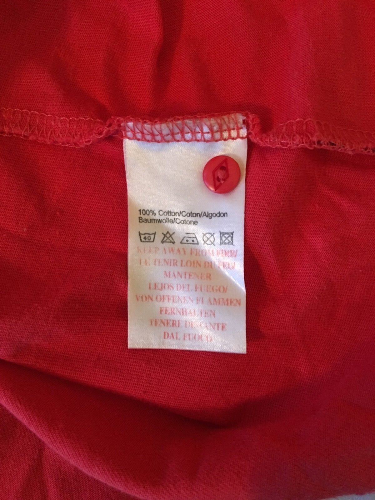 Umbro Red & Pink Polo Top Size US 8 UK 10 ASIA M