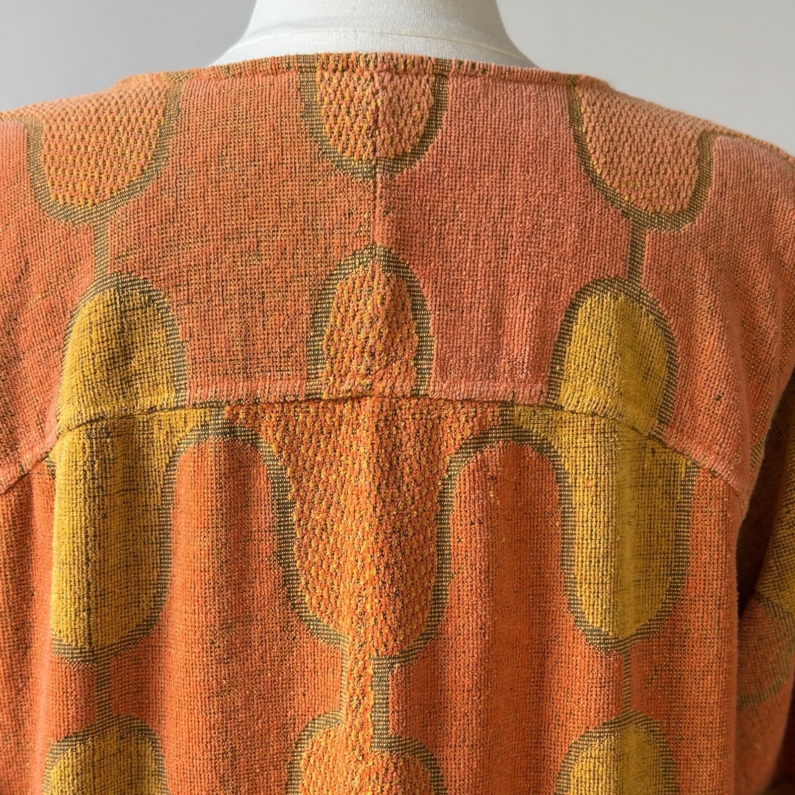 Vintage MCM Martex Towel Cover Up / Tunic/ Mini Dress by Terry Tuck M