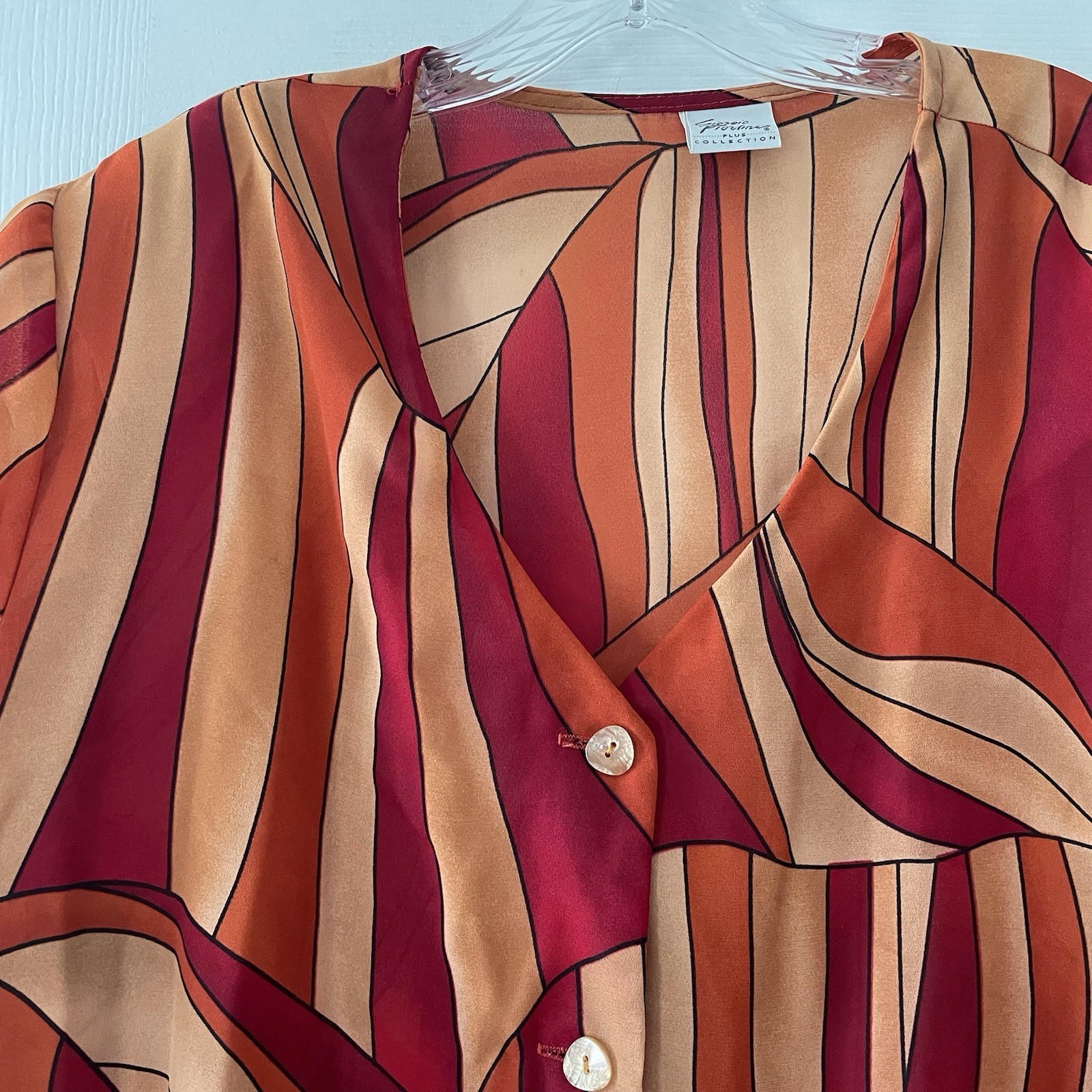 Vintage 80s! Giorgio Fiorlini Women’s Plus Size 24 Hippie Groovy 2pc Skirt Set