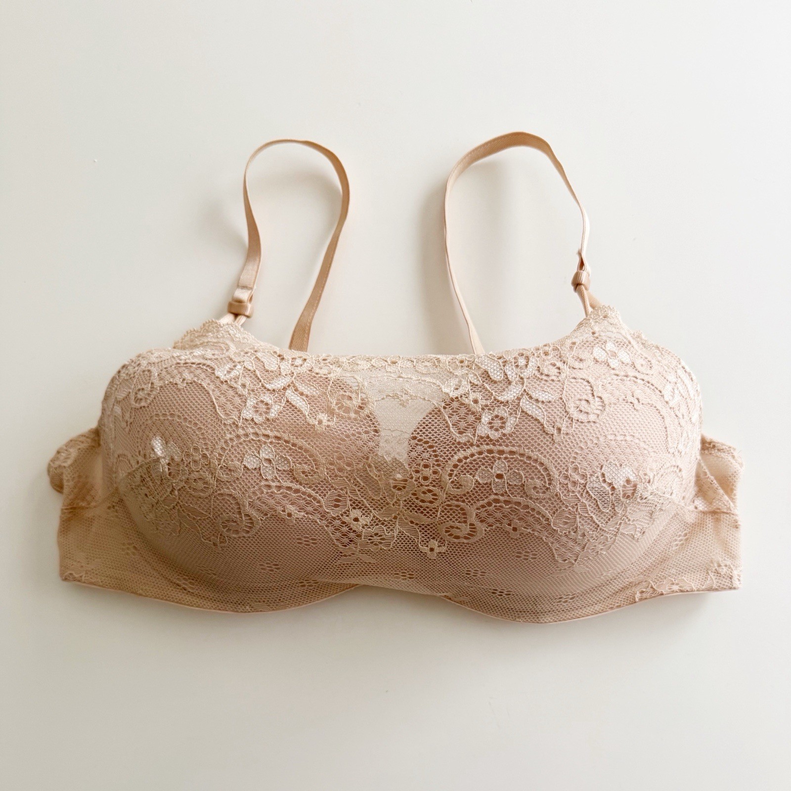 SMART & SEXY Peek A Boo 2-in-1 Cami Bra : Beige – 36B