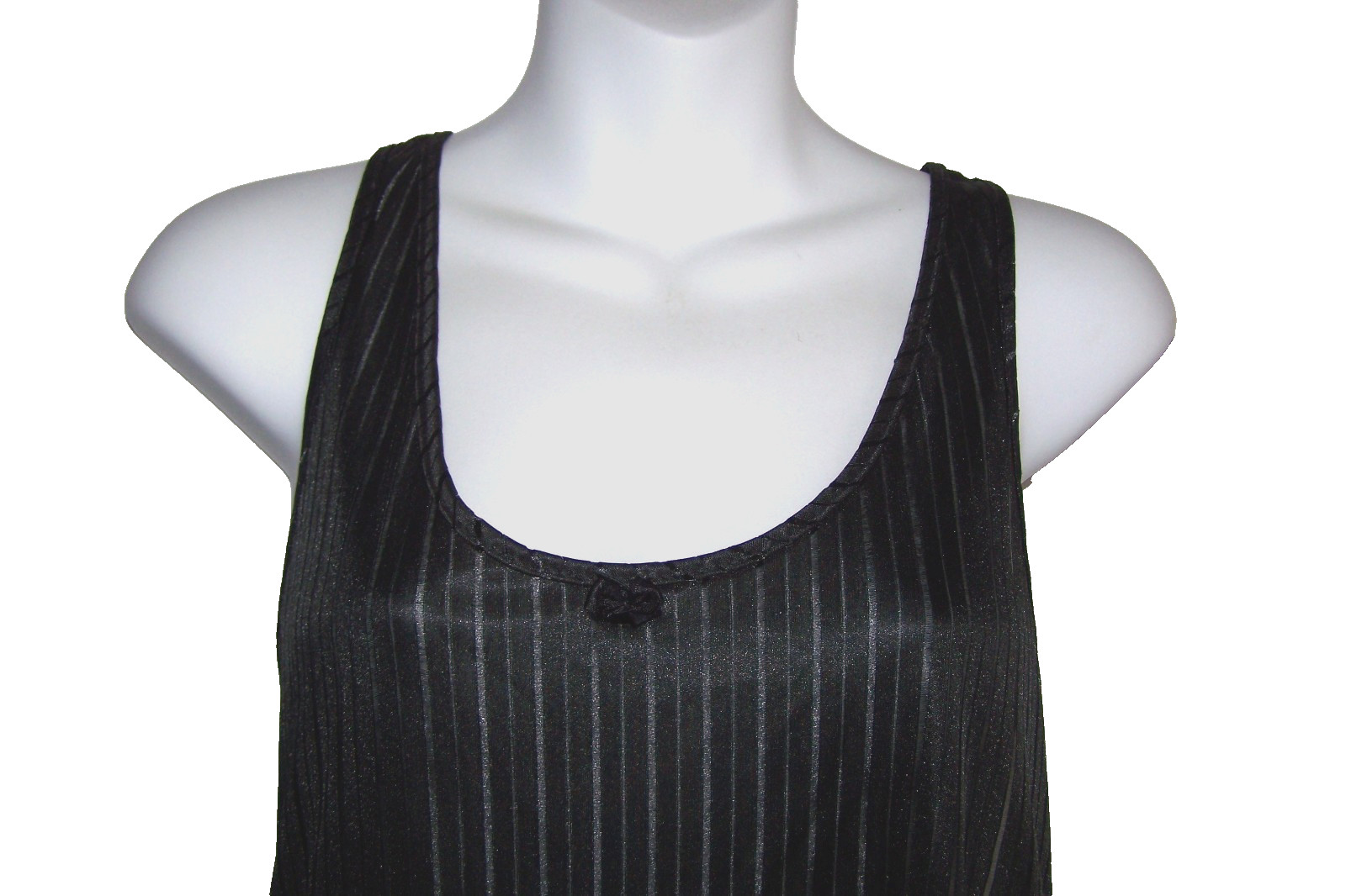 Vintage UndercoverWear Size L Women’s Black Pullover Sleeveless Nightgown