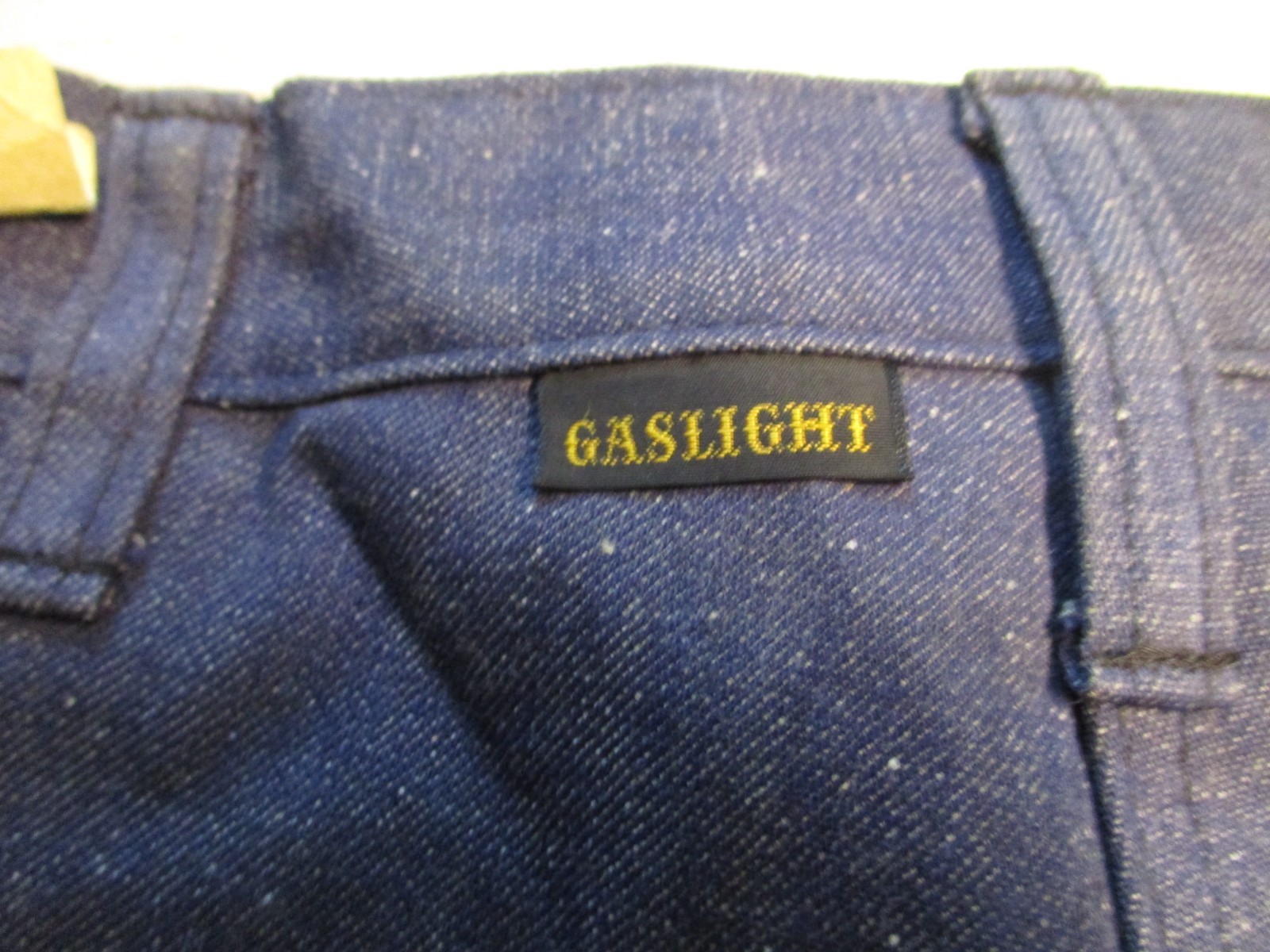 VTG NWT Deadstock Gaslight Womens Jeans 28 34 USA Bell Bottom Disco Blue Hippy