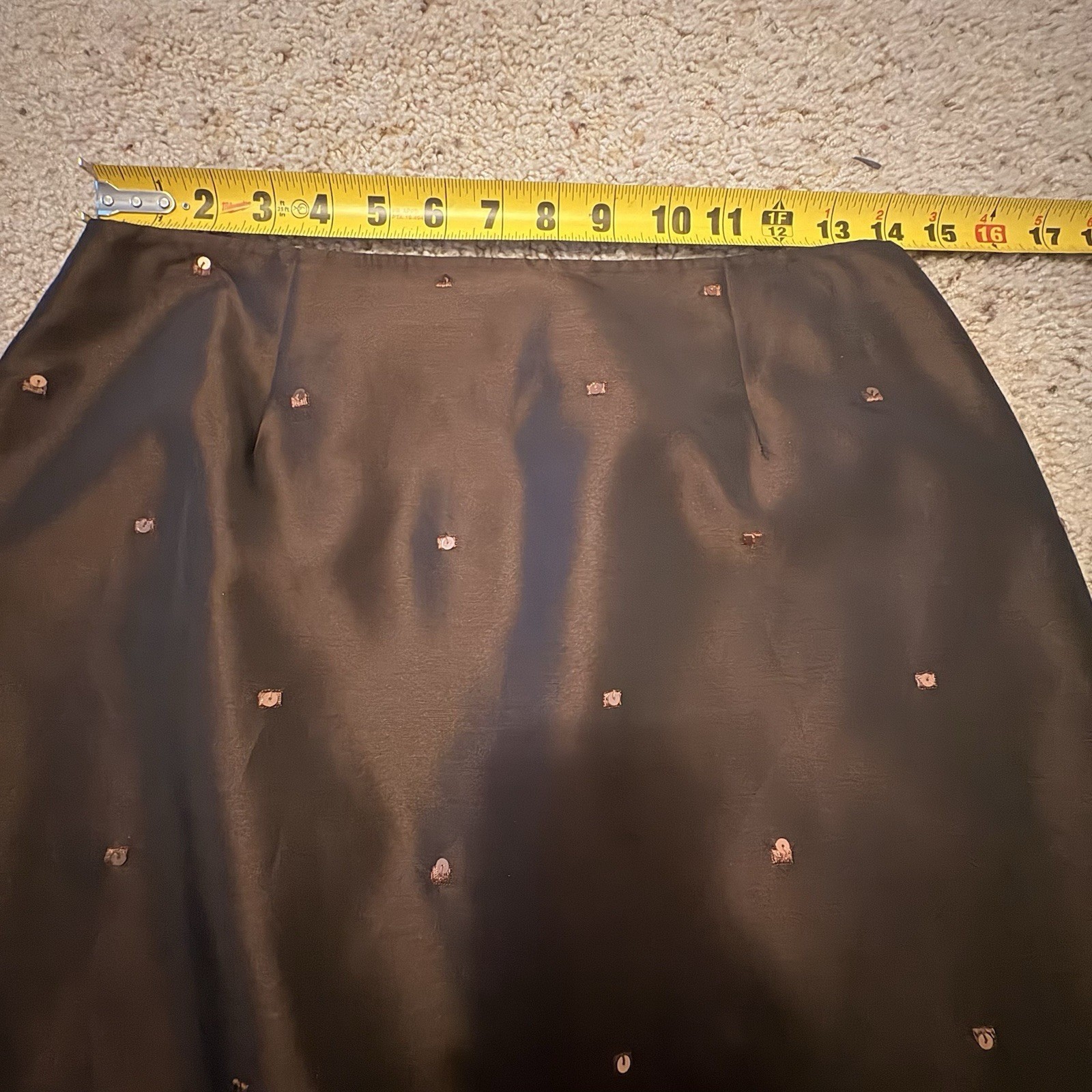 Ann Taylor Vintage 90’s Brown sequin skirt, bustier top, & jacket