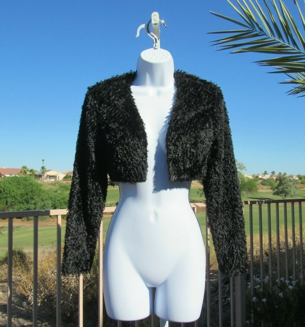 VTG 1980s ISABEL ARDEE PETITES BY MOTI BASHAN BLACK BOLO JACKET SIZE SMALL