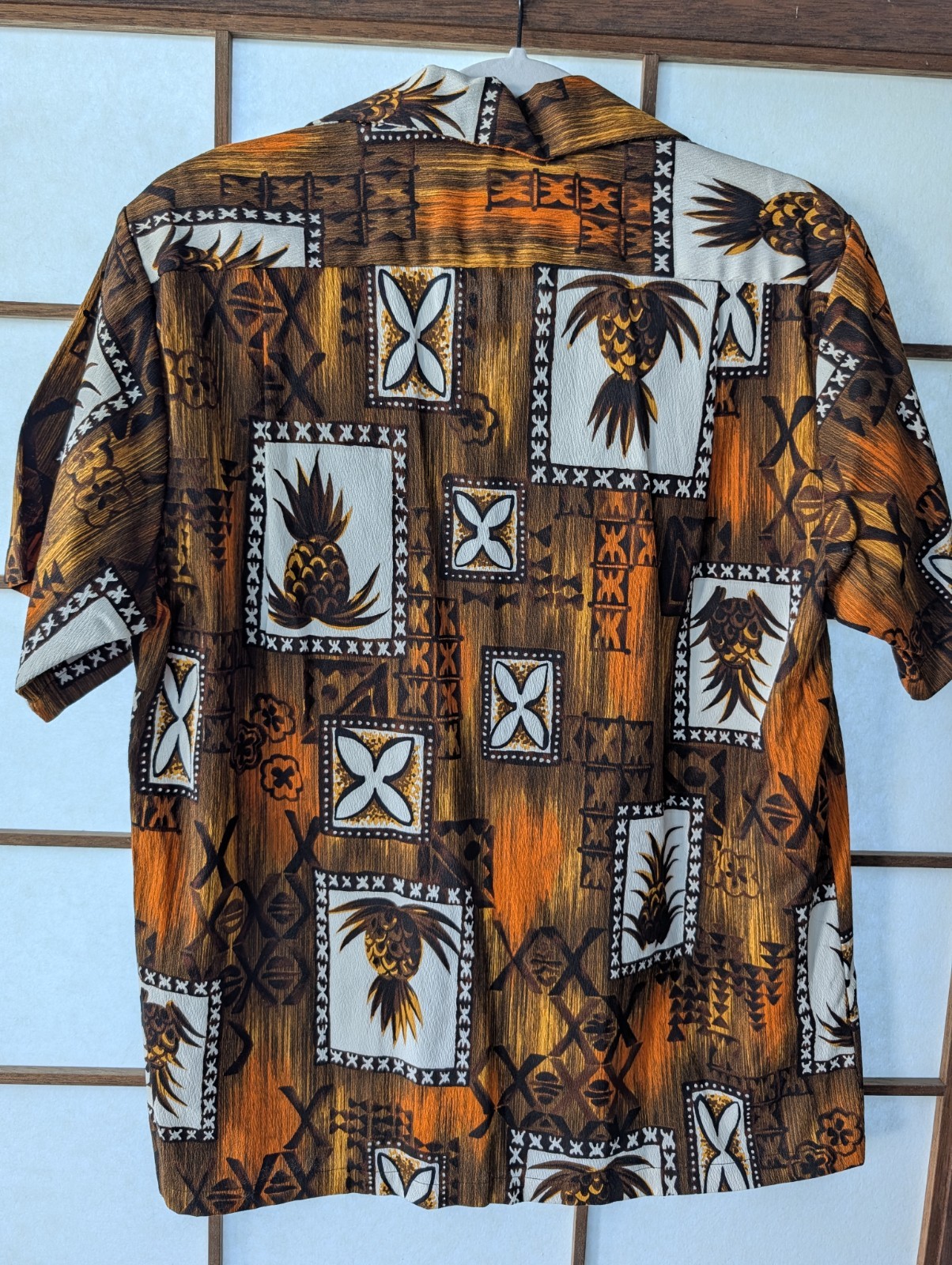 Vtg 60s Hukilau Fashions Honeymoon Set Bark Cloth Aloha Shirt M Muu Muu Dress 12