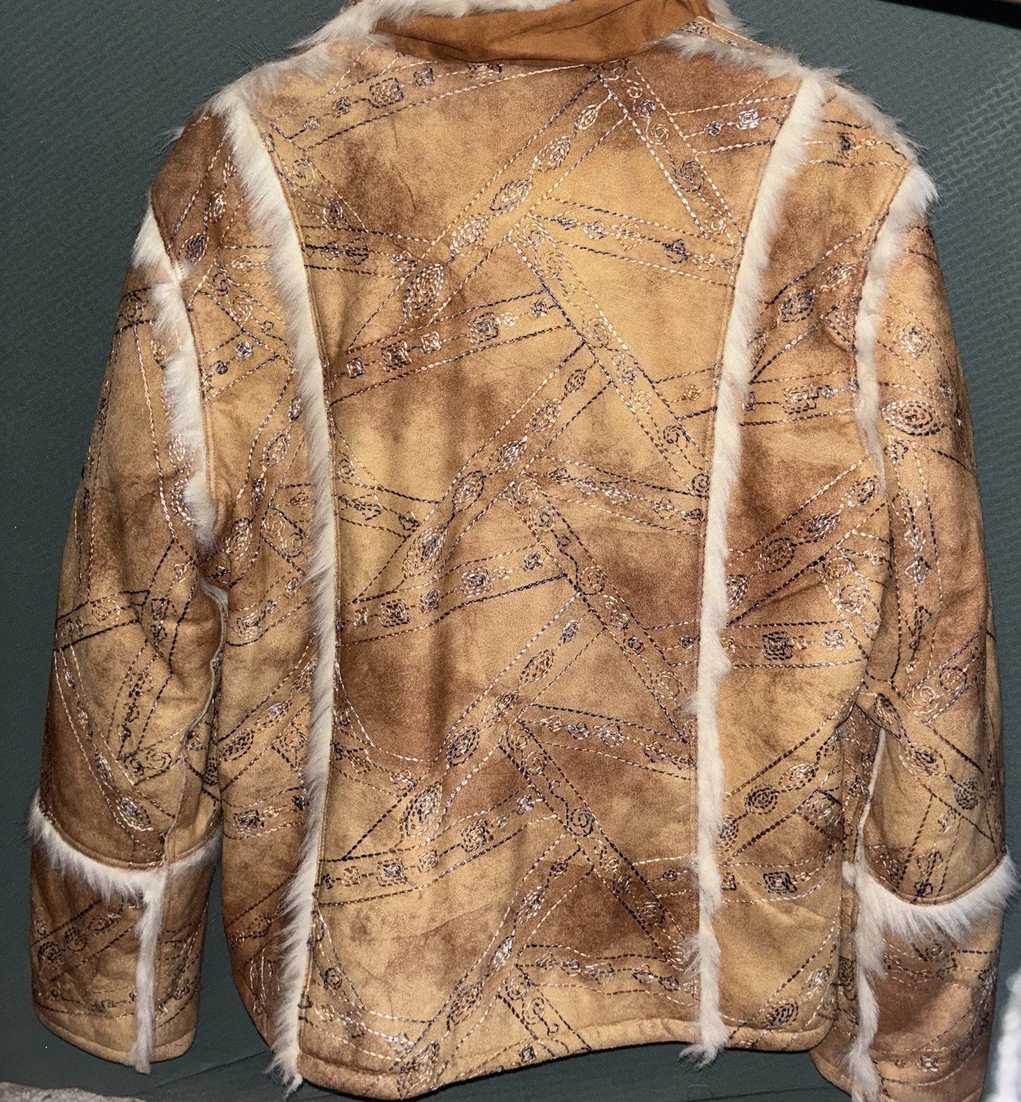 Wraps By Canvasback Vintage Brown Jacket Size Medium Made In Colombia