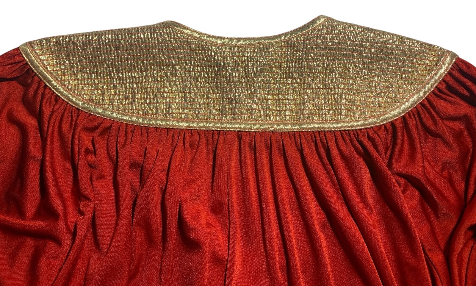 BILL TICE Vintage 70s/80s Women’s Glam Disco Era Lipstick Red Jersey Column M/L