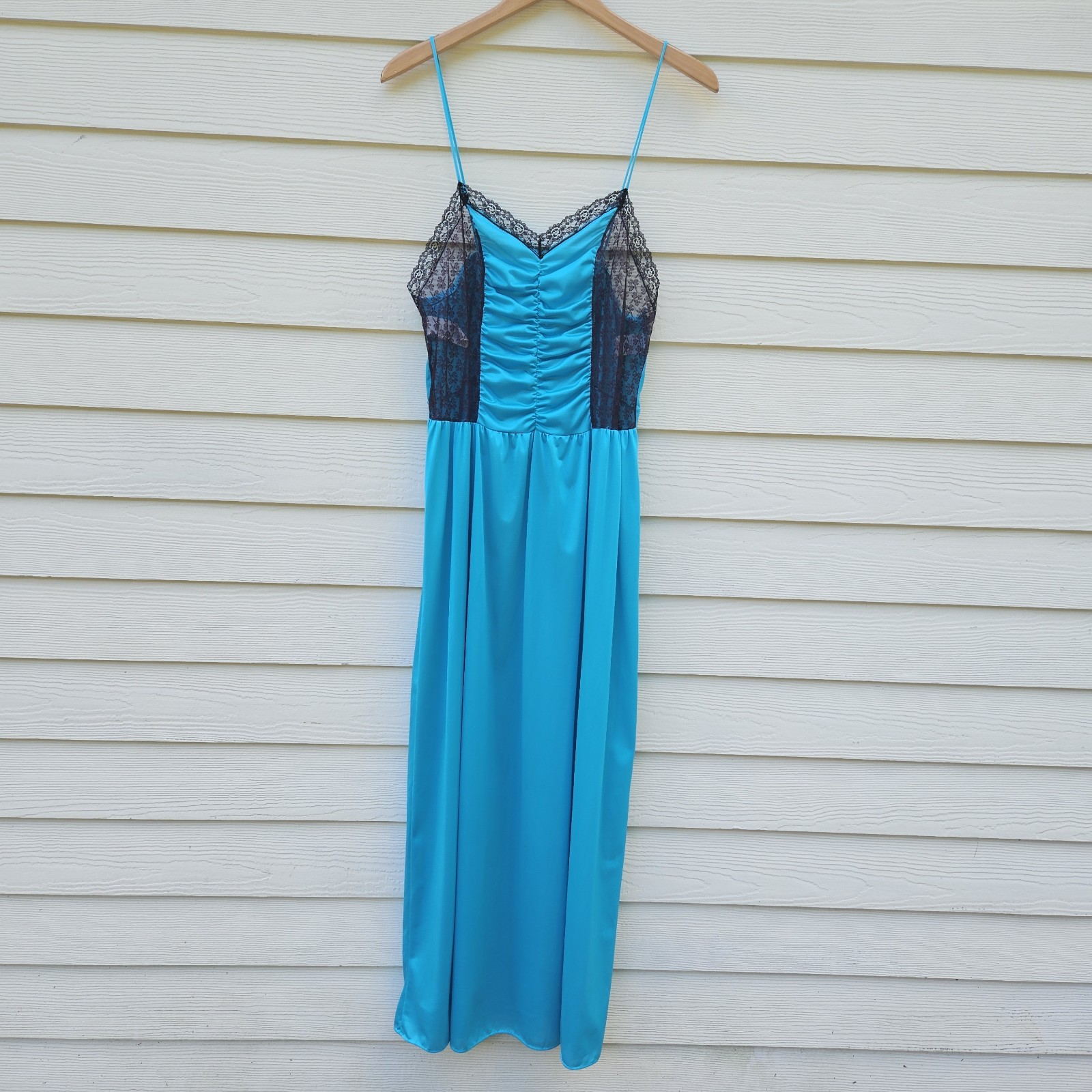 Vintage Undercover Wear Slip Dress Medium Silky Nylon Maxi Whimsigoth Witchy