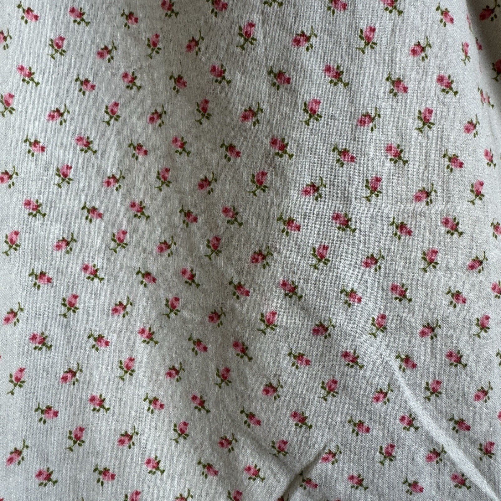 Vintage 60s Women’s Nightgown Mr. P.J. Pink Flowers Boho Folk 18X32.5 READ