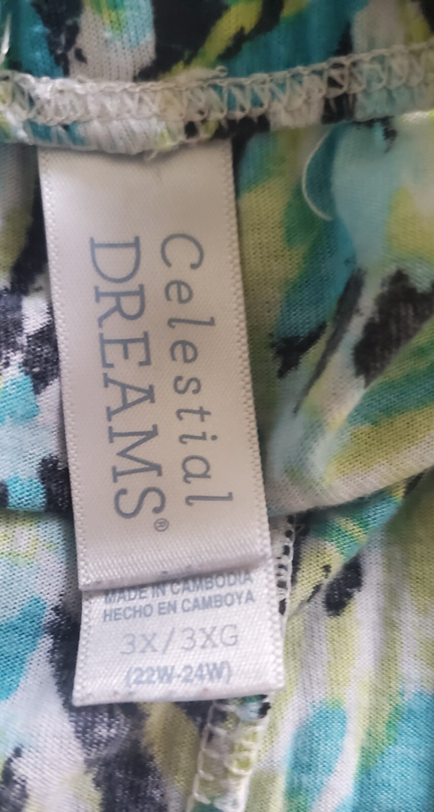 Vintage Ladies 2-Piece Plus Size Pajama Set – Celestial Dreams – Size 3X