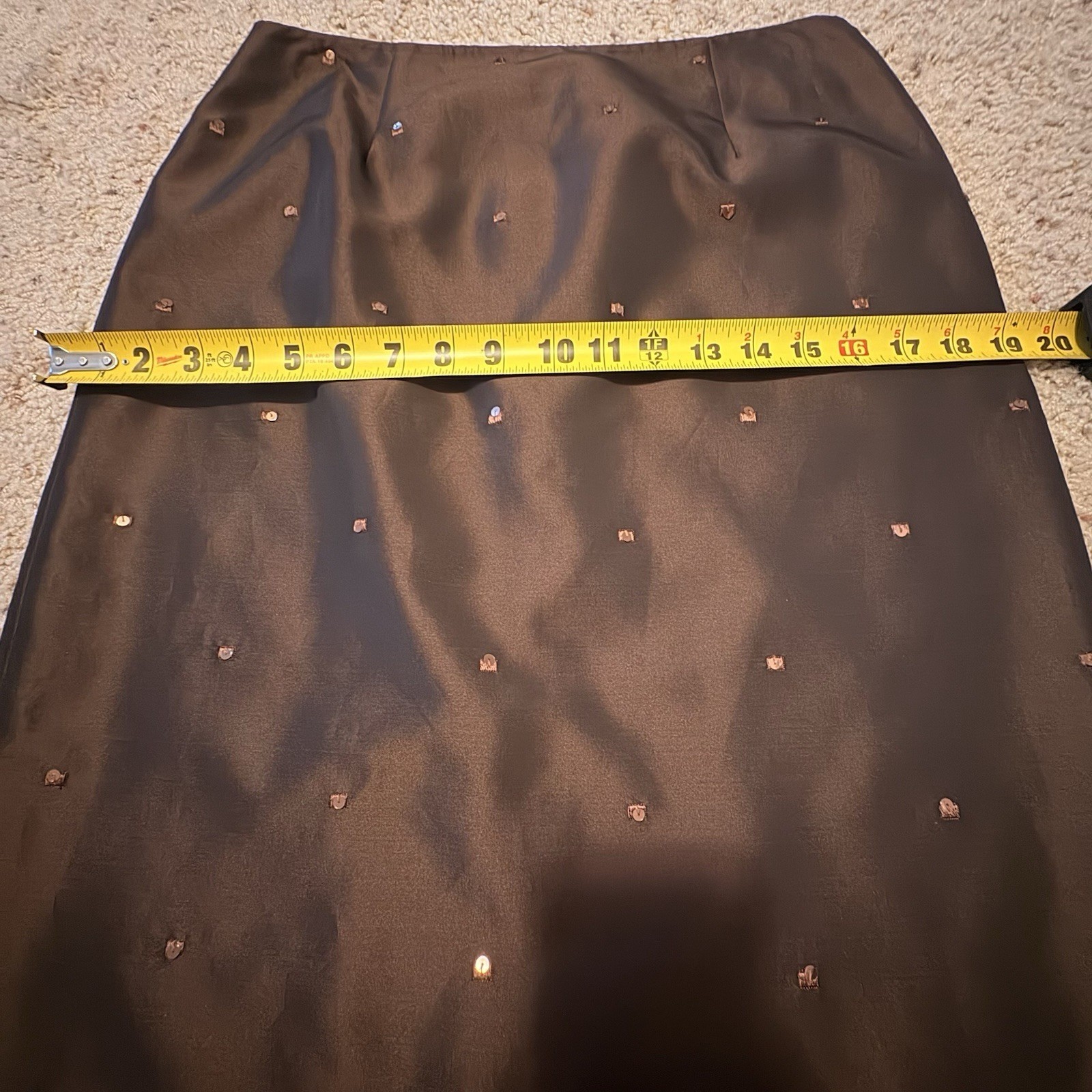 Ann Taylor Vintage 90’s Brown sequin skirt, bustier top, & jacket