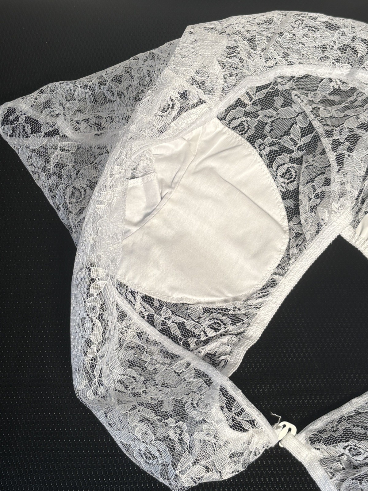 Kleinerts Garment Shield NOS White Lace Bolero 100% polyester vtg 1239