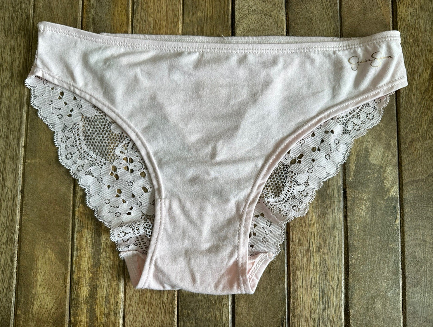 Vtg Jessica Simpson S Pink Lacy Hiphugger Bikini Panties Panty